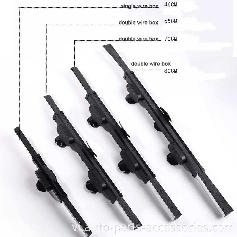 Dễ dàng cài đặt 46cm 65cm 70 cm nhôm phía trước cửa sổ phía trước có thể thu vào xe màu nắng tùy chỉnh